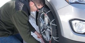  Winter Chains & Tire Socks Installation